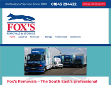 Tablet Screenshot of foxs-removals.com